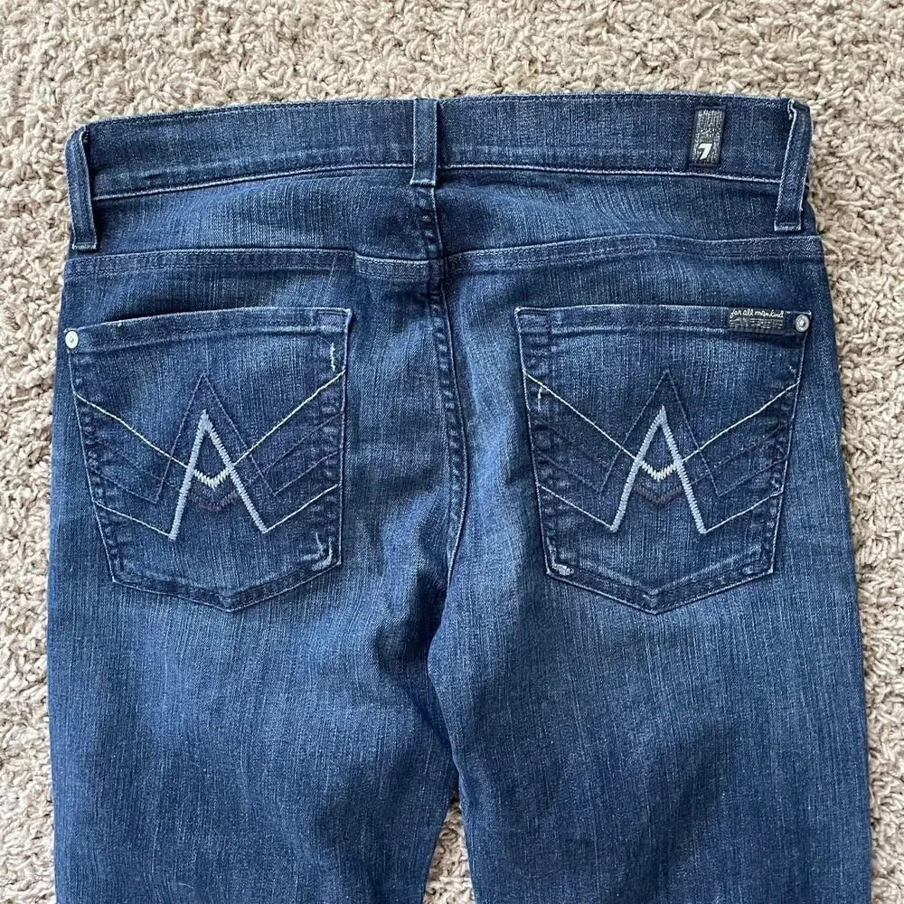 7 for all Mankind Bootcut Dark Wash jeans size 31 y2k midrise